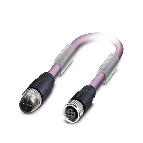 Kabel M12 2,0m<br>gerader Stecker auf gerade Buchse
