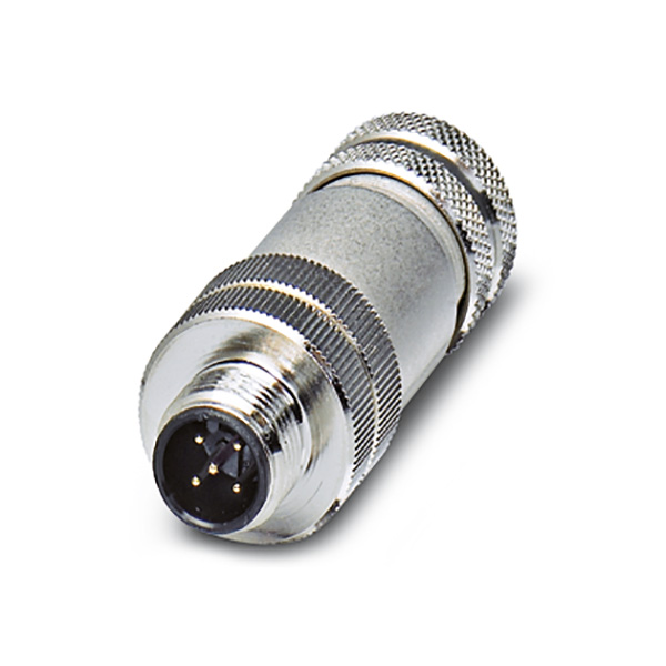 Stecker<br>M12, gerade, Vollmetall